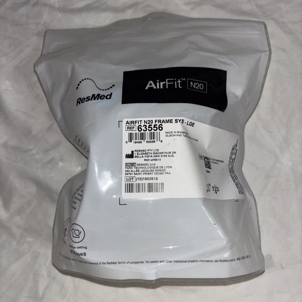 NEW ResMed 63556 AirFit N20 Replacement Frame System, Size Large